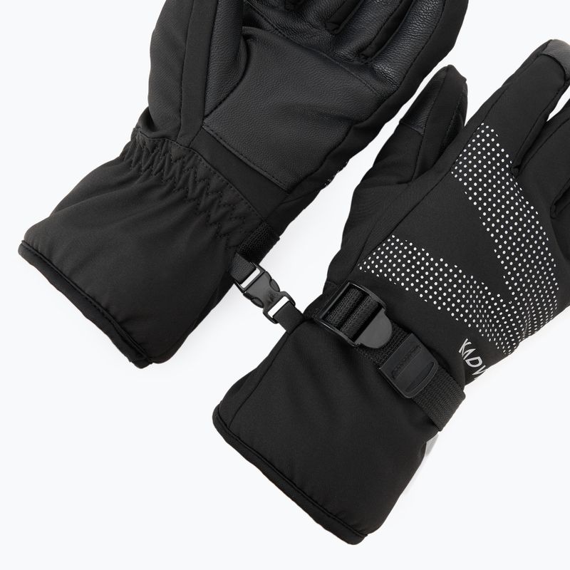 Guanti da sci donna KADVA Mountain Flow Pro pelle 3M Thinsulate nero 6
