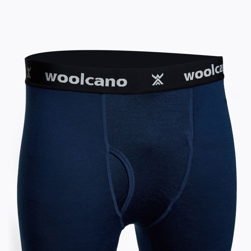 Set di biancheria intima termica da uomo WOOLCANO Merino SET0540 blu navy 10