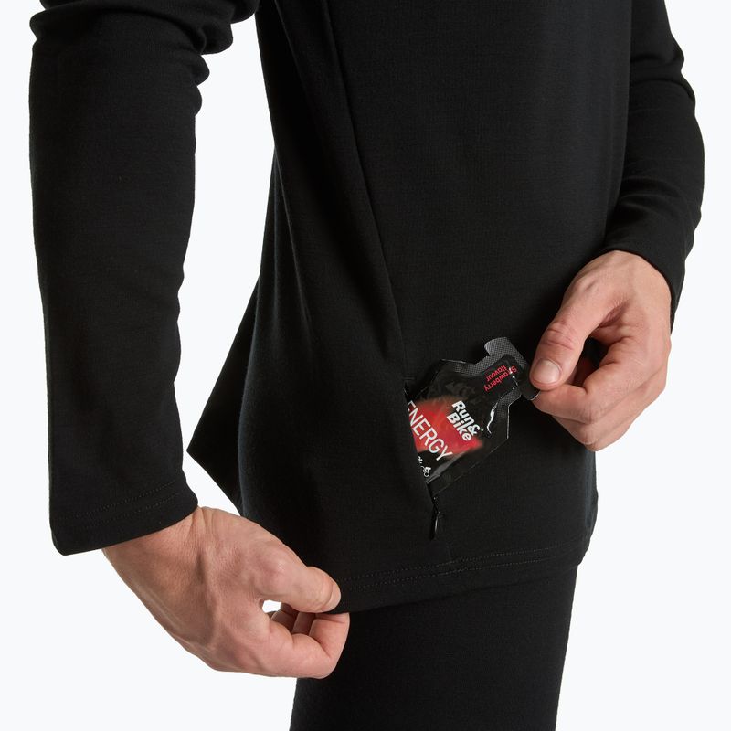 Felpa termica da uomo WOOLCANO Merino TOP0544 nero 8