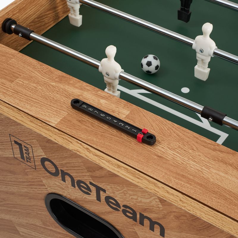 Stół do gry 3w1 OneTeam FunArena piłkarzyki, cymbergaj, bilard drewniany/czarny 8