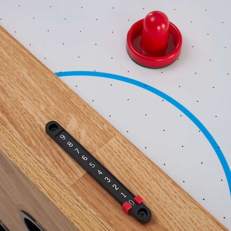 Stół do gry 3w1 OneTeam FunArena piłkarzyki, cymbergaj, bilard drewniany/czarny 16