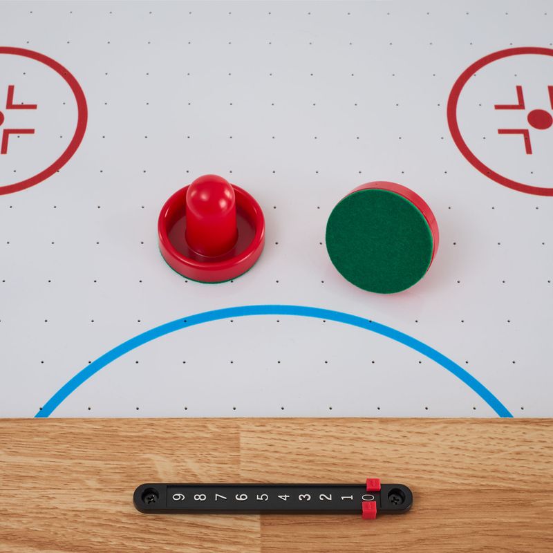 Stół do gry 3w1 OneTeam FunArena piłkarzyki, cymbergaj, bilard drewniany/czarny 18