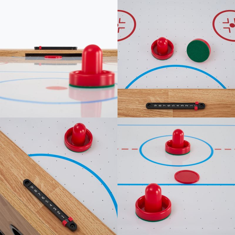 Stół do gry 3w1 OneTeam FunArena piłkarzyki, cymbergaj, bilard drewniany/czarny 24