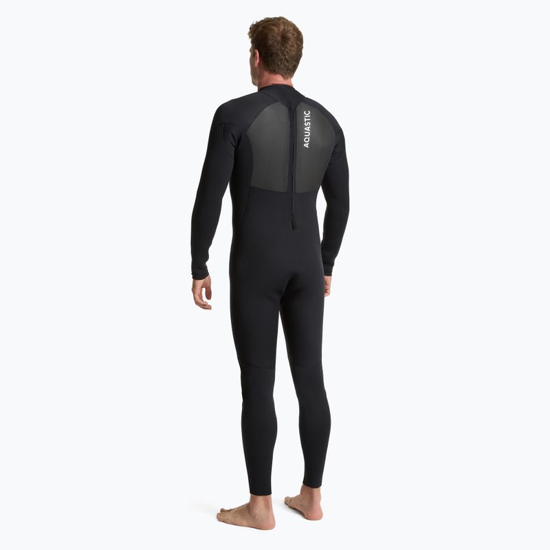 Muta da surf uomo AQUASTIC in neoprene 4/3 mm WAVEY black 3