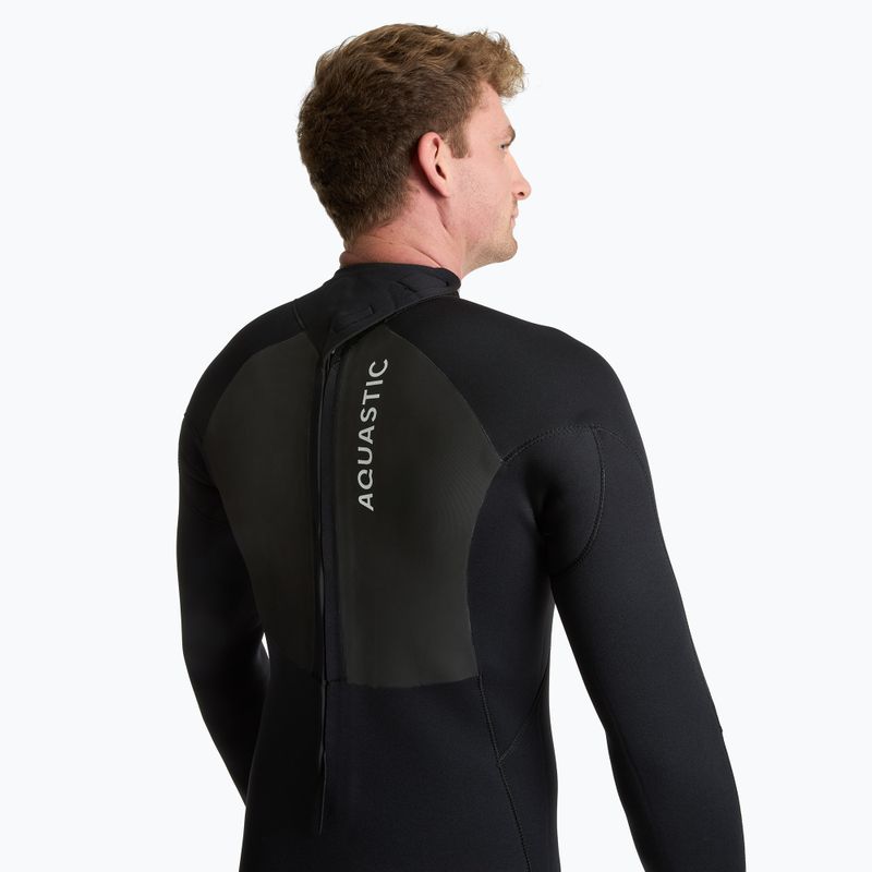 Muta da surf uomo AQUASTIC in neoprene 4/3 mm WAVEY black 5