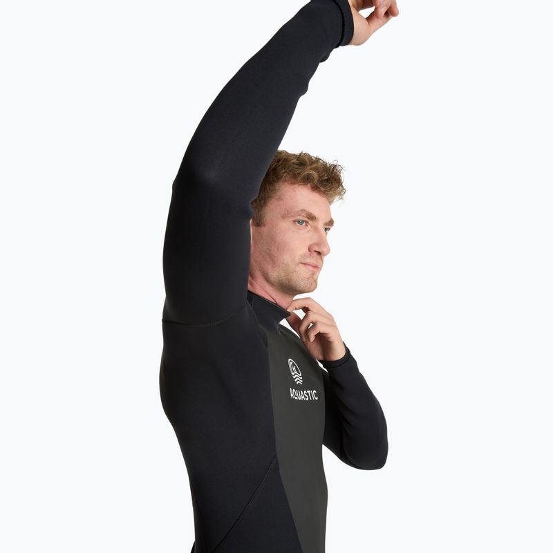 Muta da surf uomo AQUASTIC in neoprene 4/3 mm WAVEY black 7