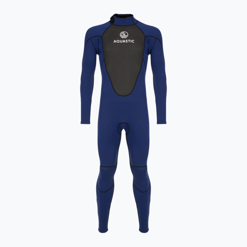 Muta da surf uomo AQUASTIC in neoprene 3/2 mm WAVEY 3/2 navy 11