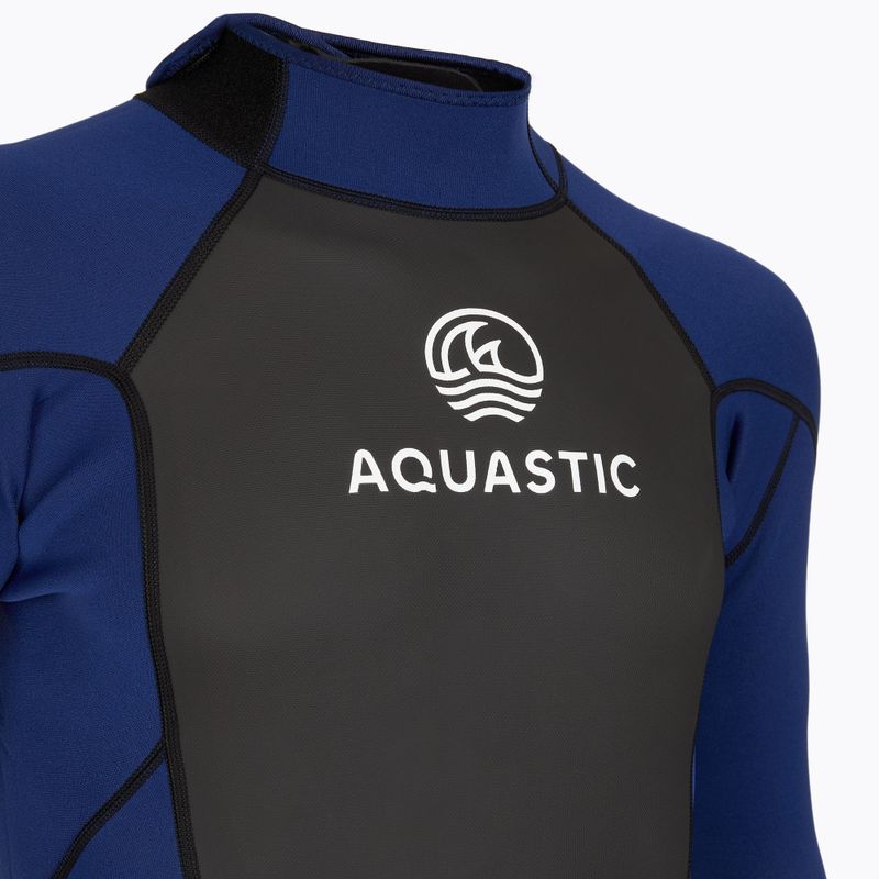 Muta da surf uomo AQUASTIC in neoprene 3/2 mm WAVEY 3/2 navy 13