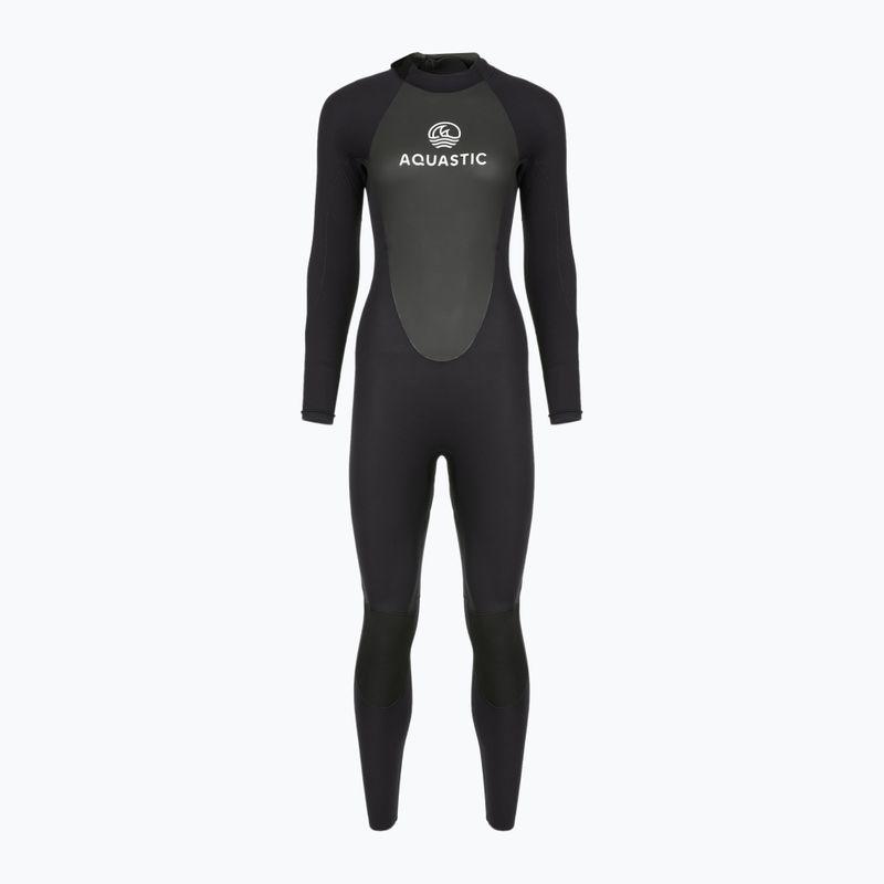 Muta da surf donna AQUASTIC in neoprene 4/3 mm WAVEY black 12