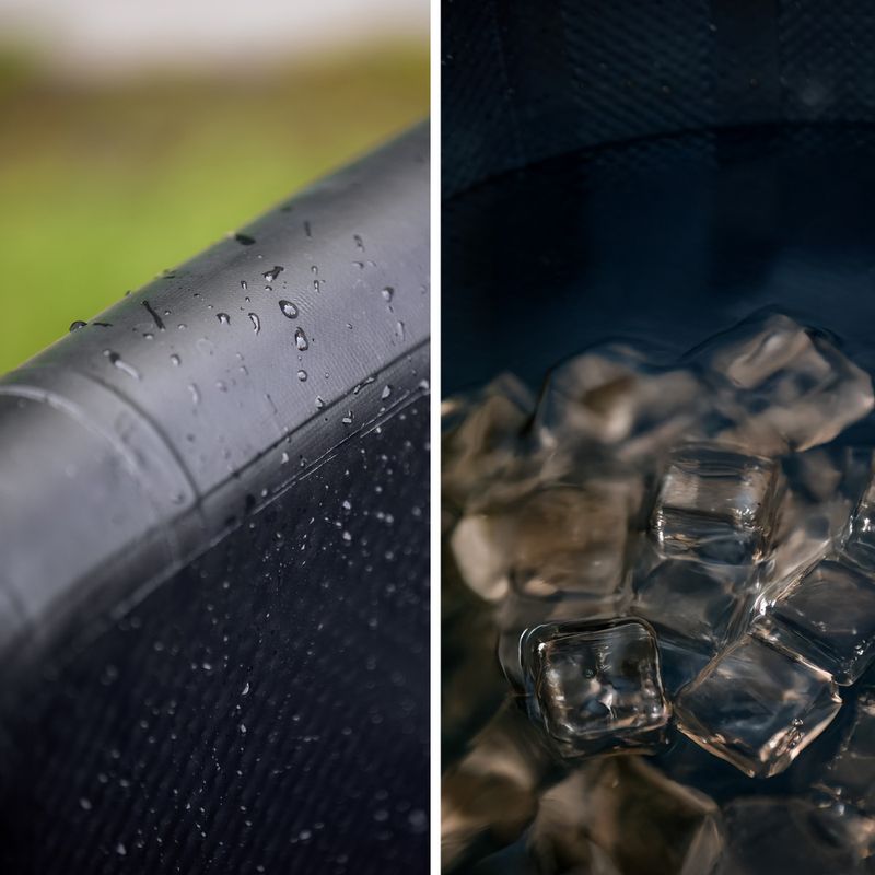 Kit piscina AQUASTIC 456L con unità per bagno freddo BrrFree black 6