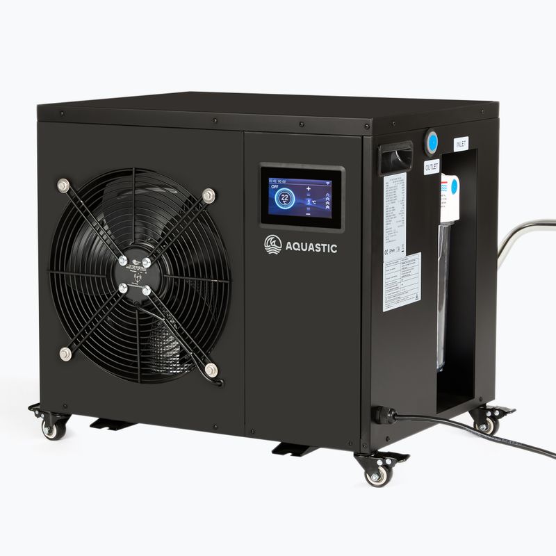 Kit piscina AQUASTIC 456L con unità per bagno freddo BrrFree black 14