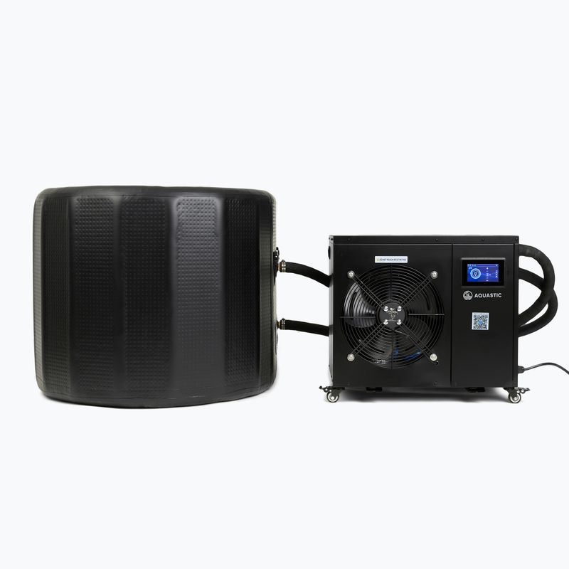 Kit piscina AQUASTIC 456L con unità per bagno freddo BrrFree black 9