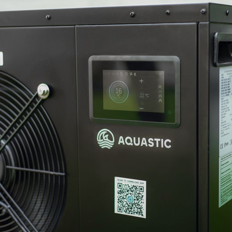 Kit piscina AQUASTIC 456L con unità per bagno freddo BrrFree black 7