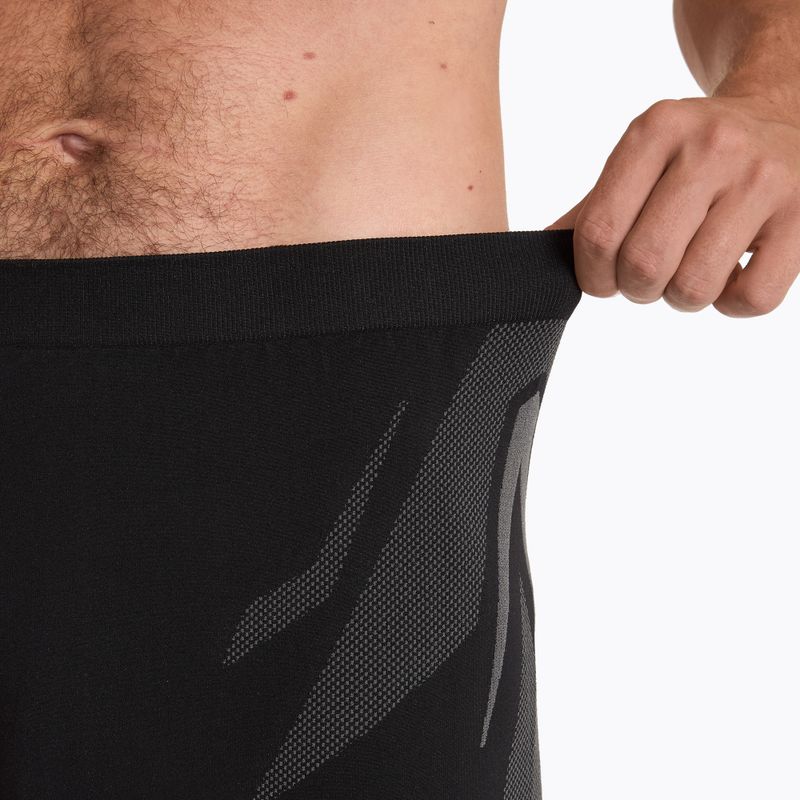 Completo di biancheria intima termica maschile KADVA ALPINESTEP COOLMAX THERMAL PRO DRY senza cuciture nera 9