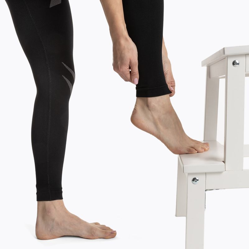 Completo di biancheria intima termica da donna KADVA ALPINESTEP COOLMAX THERMAL PRO DRY senza cuciture nero 10