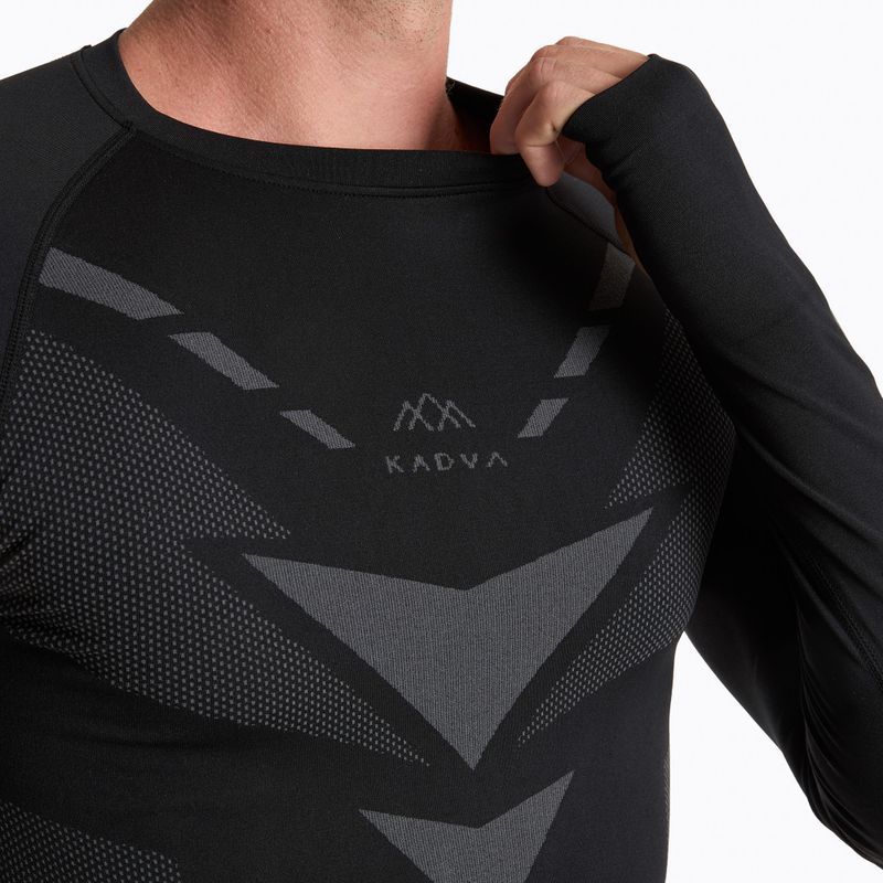 Completo di biancheria termica maschile KADVA ALPINESTEP THERMO LIGHT PLUS senza cuciture nero 5