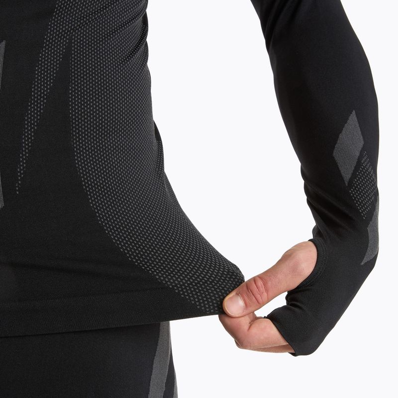 Completo di biancheria termica maschile KADVA ALPINESTEP THERMO LIGHT PLUS senza cuciture nero 7