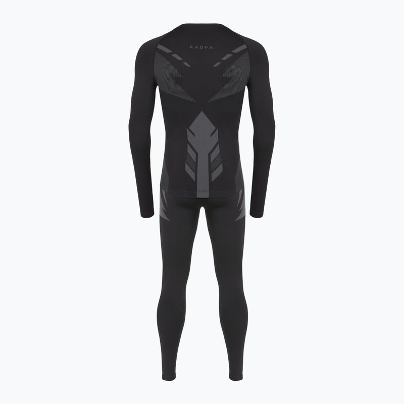 Completo di biancheria termica maschile KADVA ALPINESTEP THERMO LIGHT PLUS senza cuciture nero 9