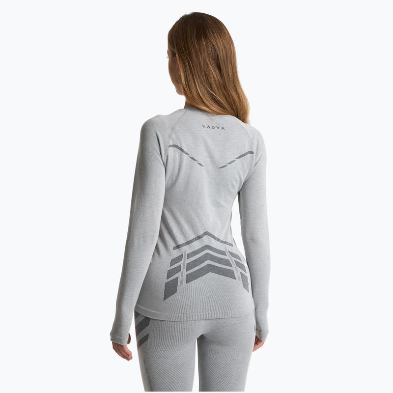Felpa termica da donna KADVA ALPINESTEP BAMBOO THERMO LIGHT PLUS senza cuciture grigia 3