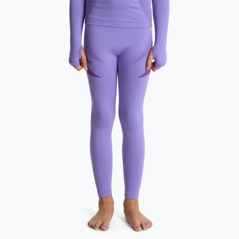 Completo di biancheria intima termica per bambini KADVA ALPINESTEP THERMO LIGHT PLUS senza cuciture viola 6