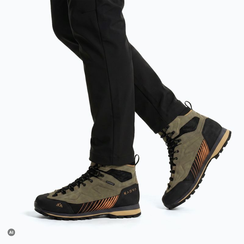 Scarpe da trekking da uomo KADVA Nevra Mid WP verde 2
