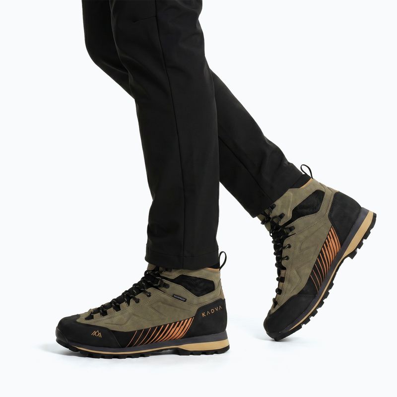 Scarpe da trekking da uomo KADVA Nevra Mid WP verde 2