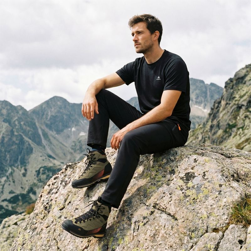Scarpe da trekking da uomo KADVA Nevra Mid WP verde 6