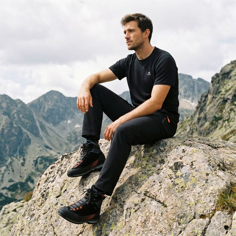 Scarpe da trekking uomo KADVA Nevra Mid WP nere 6