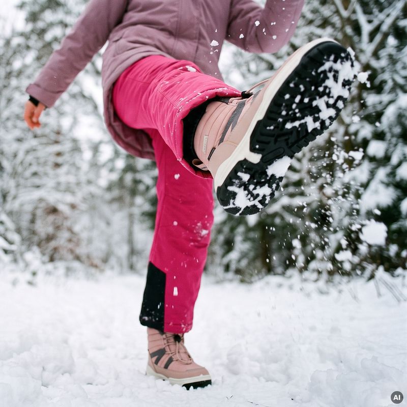 Stivali da neve per bambini KADVA Mauri WP JRG viola 10
