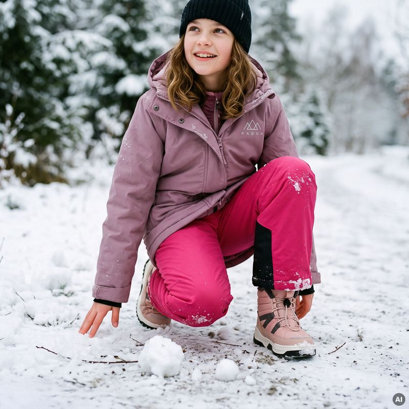 Stivali da neve per bambini KADVA Mauri WP JRG viola 11