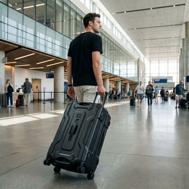 Valigia da viaggio KADVA Roca 76 l nera 19