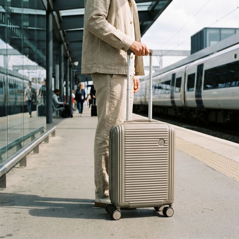 Valigia da viaggio a mano KADVA Palero 38 l beige 4
