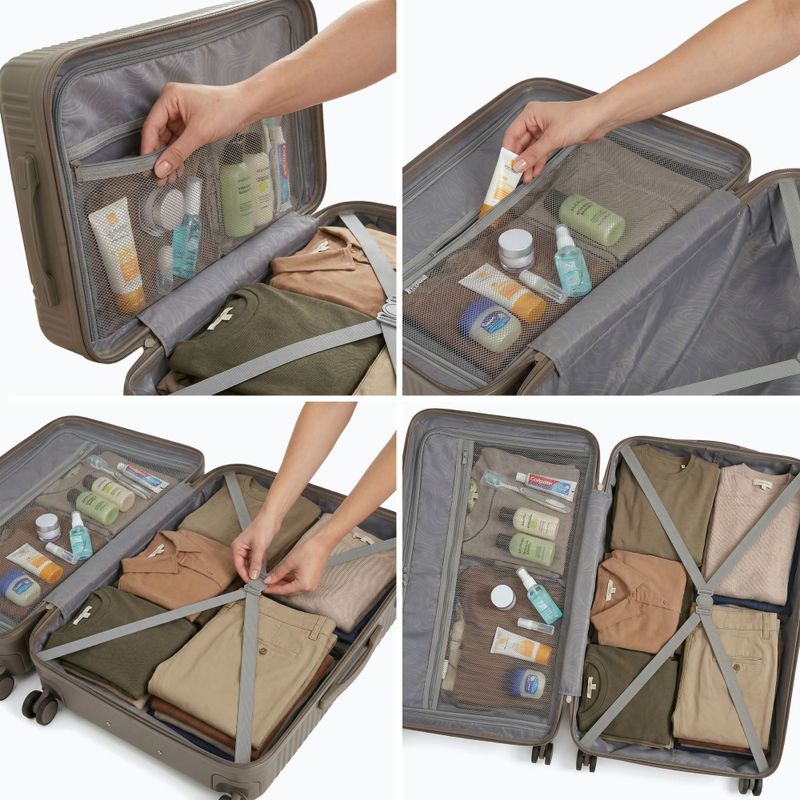Valigia da viaggio grande KADVA Palero 95 l beige 3