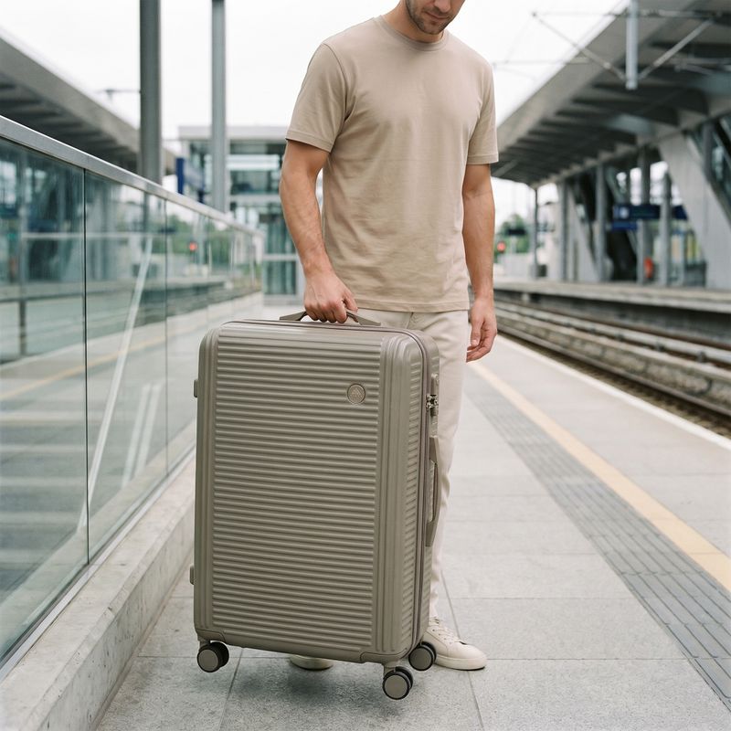 Valigia da viaggio grande KADVA Palero 95 l beige 16