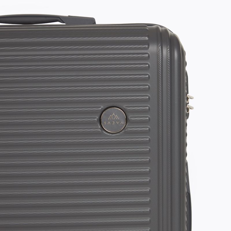 Valigia da viaggio grande KADVA Palero 95 l grigia 8