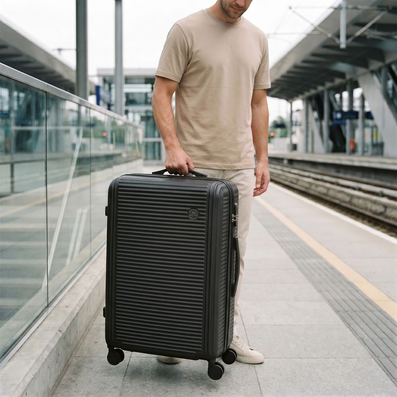 Valigia da viaggio grande KADVA Palero 95 l nera 16