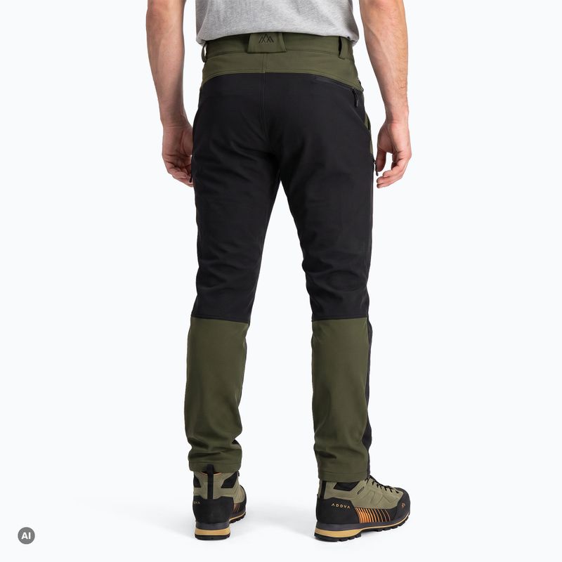 Spodnie trekkingowe męskie KADVA Wanderleaf 4way stretch zielony 2