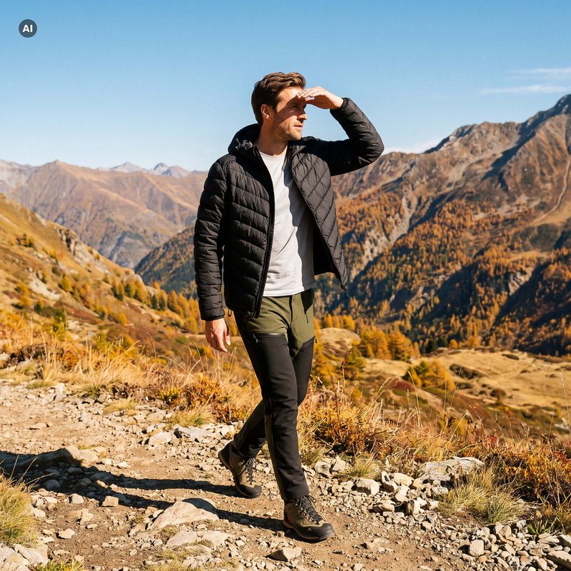 Spodnie trekkingowe męskie KADVA Wanderleaf 4way stretch zielony 7