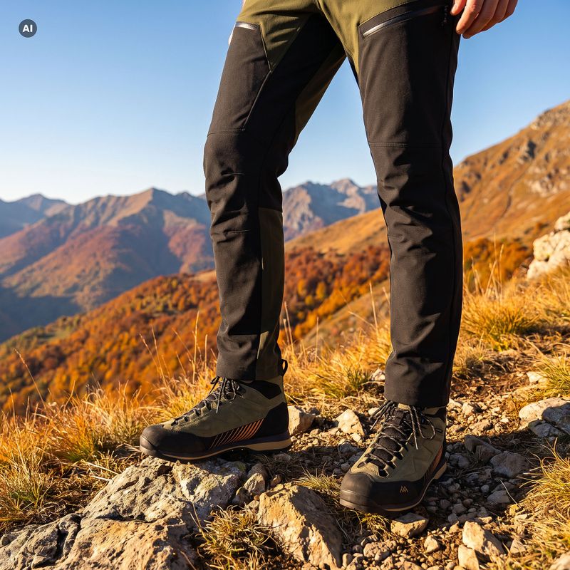 Spodnie trekkingowe męskie KADVA Wanderleaf 4way stretch zielony 8