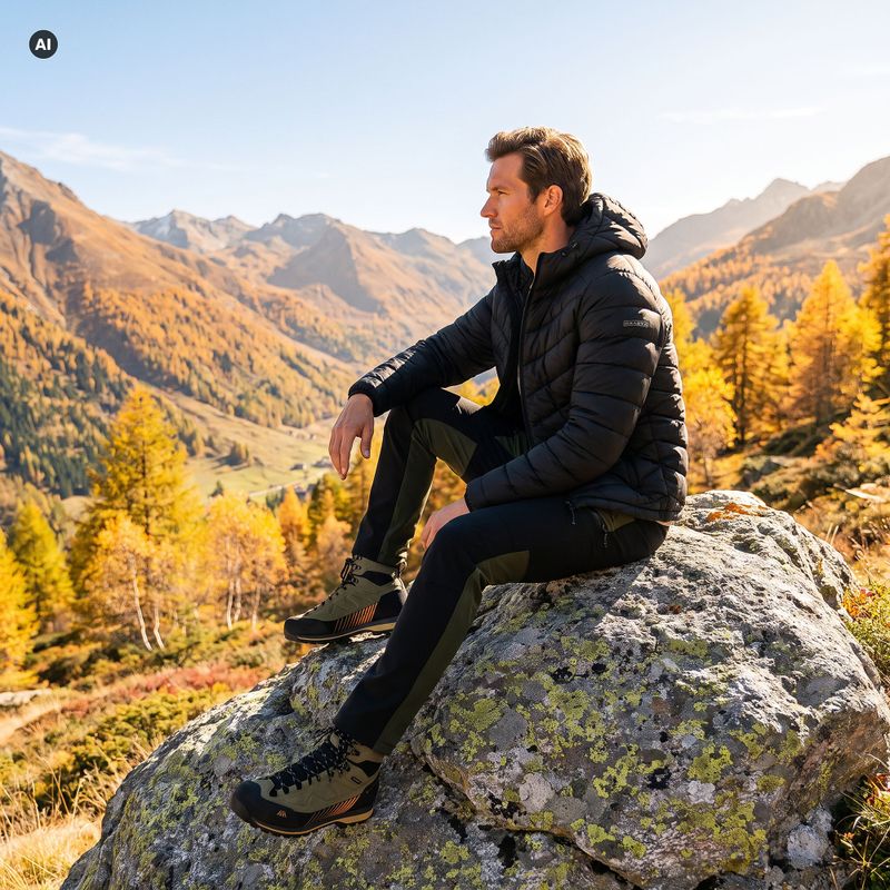 Spodnie trekkingowe męskie KADVA Wanderleaf 4way stretch zielony 9