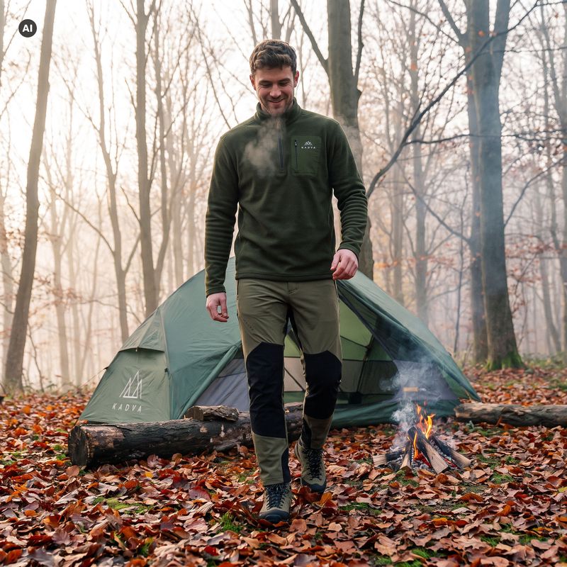 Felpa in pile da uomo KADVA SumGear verde 7