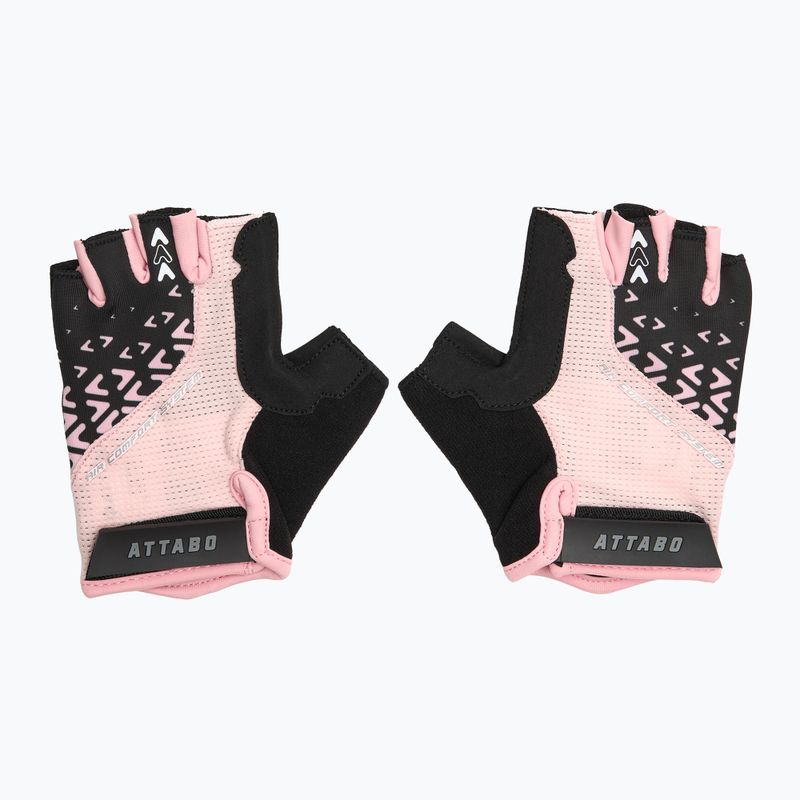 Guanti da ciclismo da donna ATTABO Vito WMNS gel shock proof rosa/nero 2