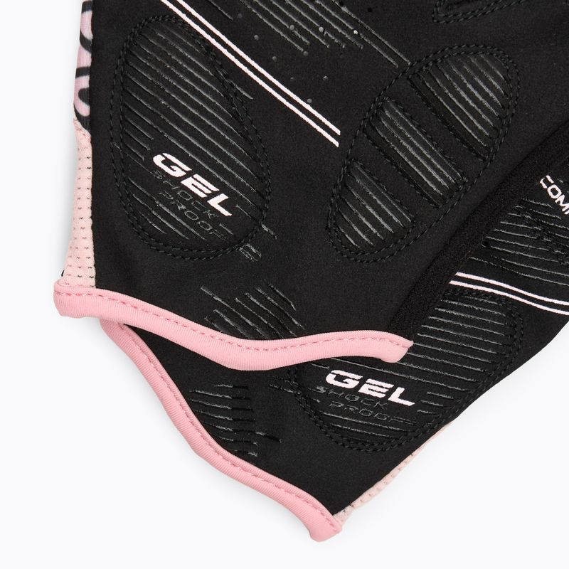 Guanti da ciclismo da donna ATTABO Vito WMNS gel shock proof rosa/nero 5
