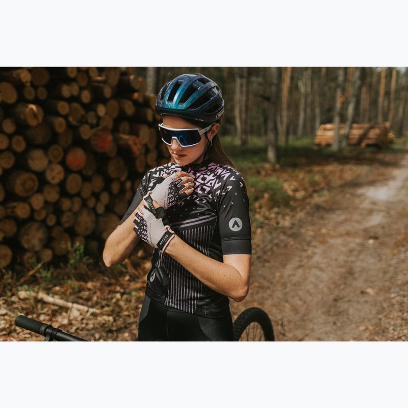 Guanti da ciclismo da donna ATTABO Vito WMNS gel shock proof rosa/nero 8
