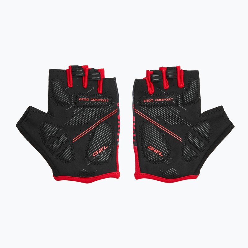 Guanti da ciclismo ATTABO Vito gel antiurto rosso/nero 2