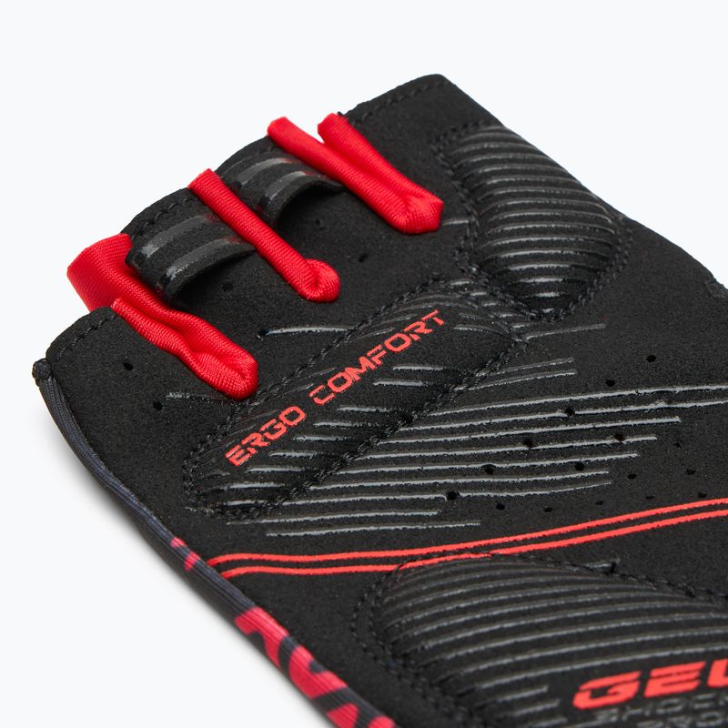 Guanti da ciclismo ATTABO Vito gel antiurto rosso/nero 4