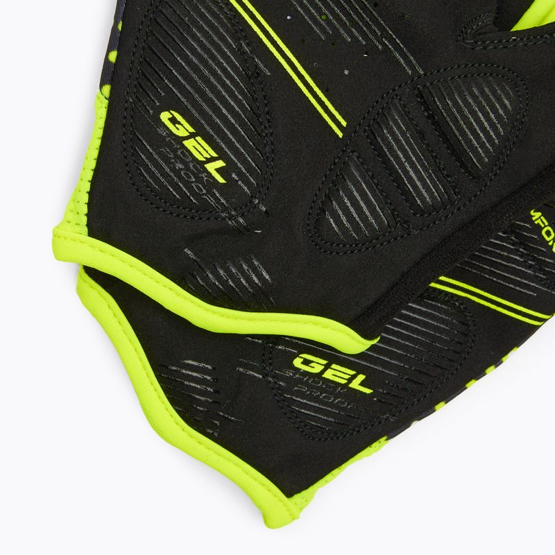 Guanti da ciclismo ATTABO Vito gel antiurto lime/nero 5