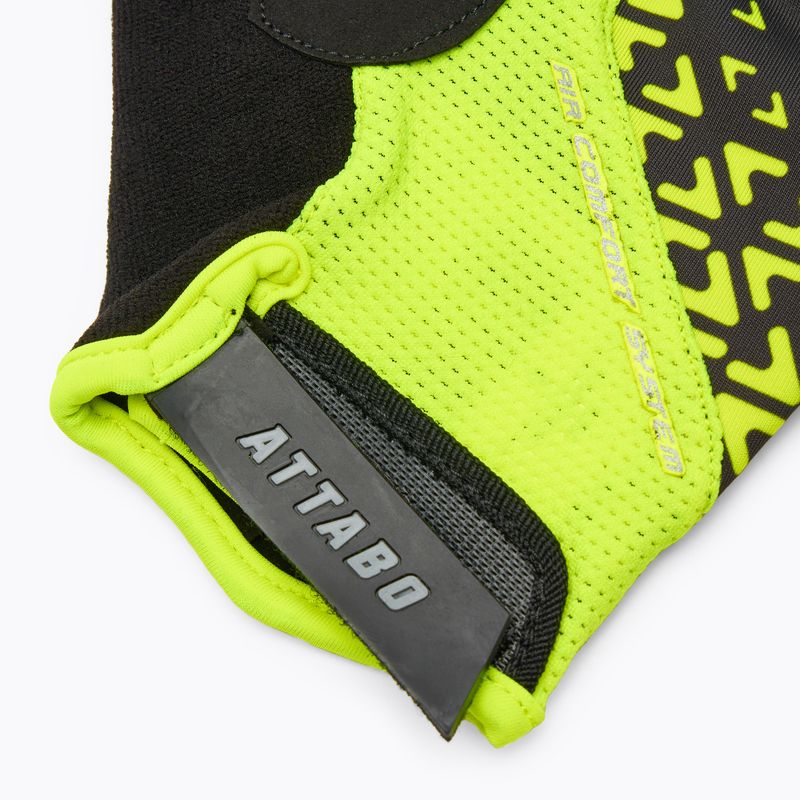 Guanti da ciclismo ATTABO Vito gel antiurto lime/nero 6