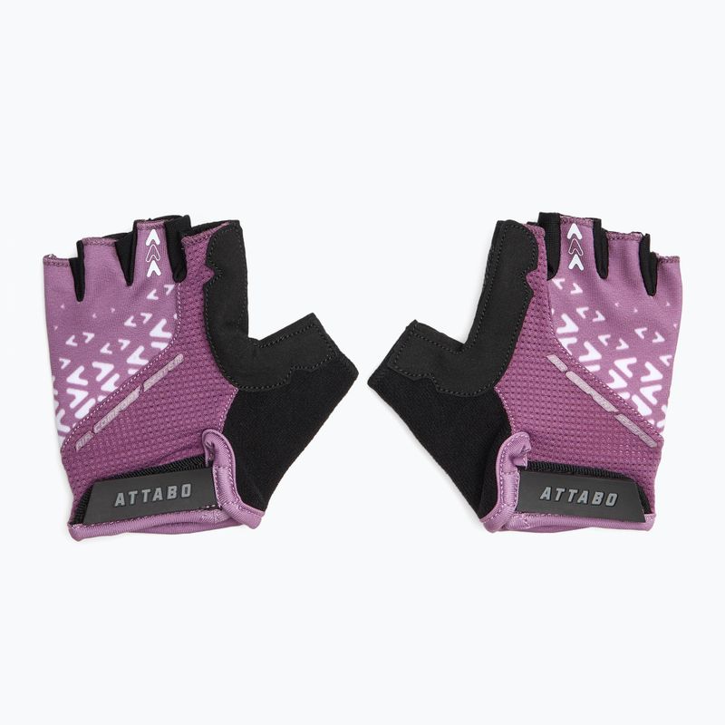 Guanti da ciclismo per bambini ATTABO Vito JRG gel antiurto rosa/nero 2