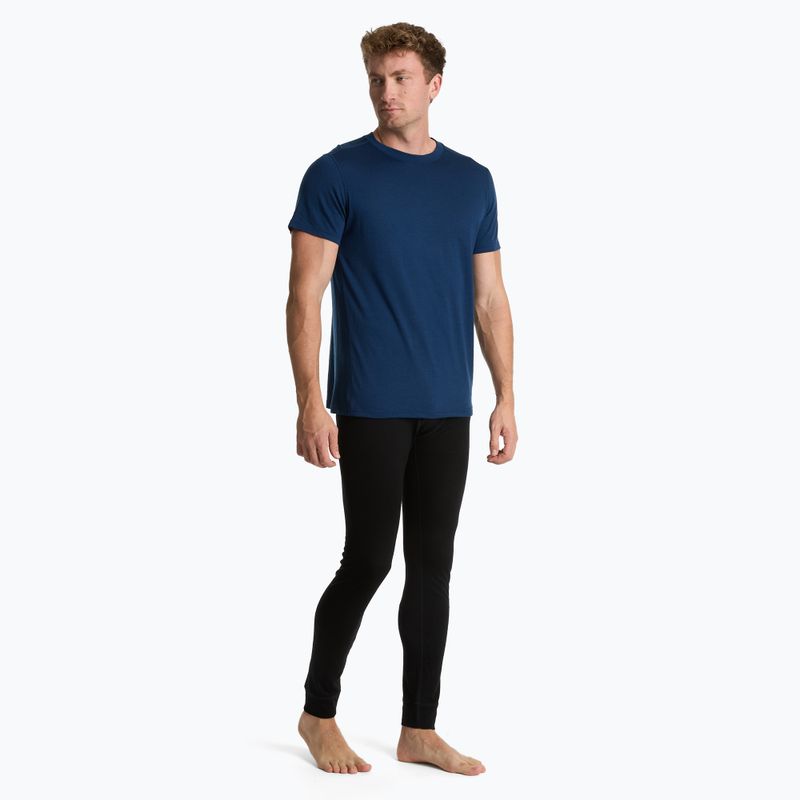 T-shirt termica da uomo WOOLCANO Merino 100% TEE0546 blu navy 2